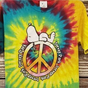 Downey Park tie dyed short Sleeve  tee shirt
